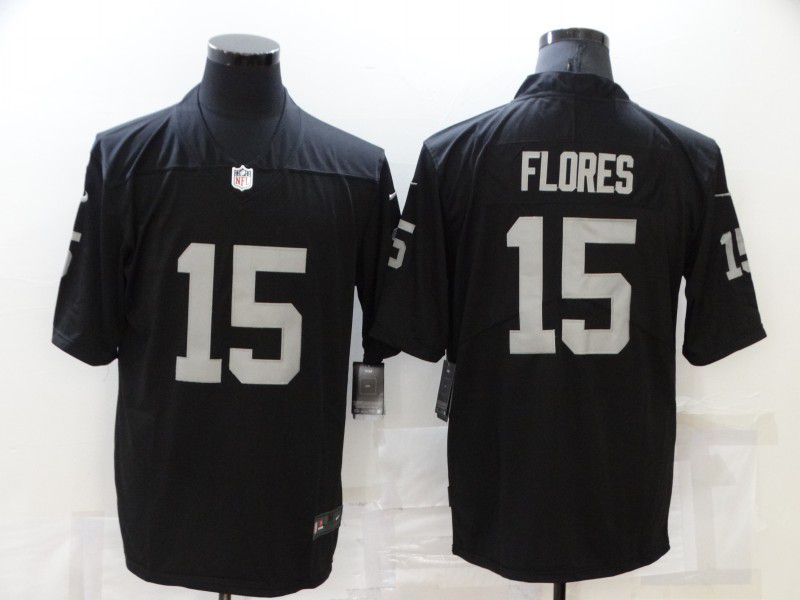 Men Oakland Raiders #15 Flores Black Nike Vapor Untouchable Limited 2021 NFL Jersey->green bay packers->NFL Jersey